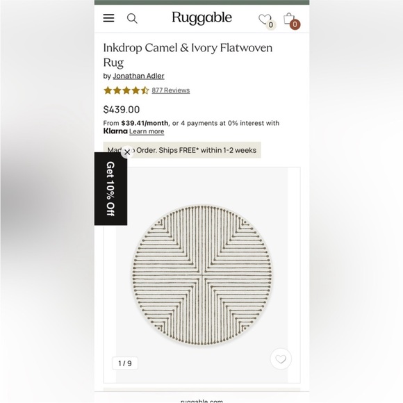 🔥PRICE DROP🔥 Large Round Ruggable Washable Rug 8’ - Picture 3 of 5